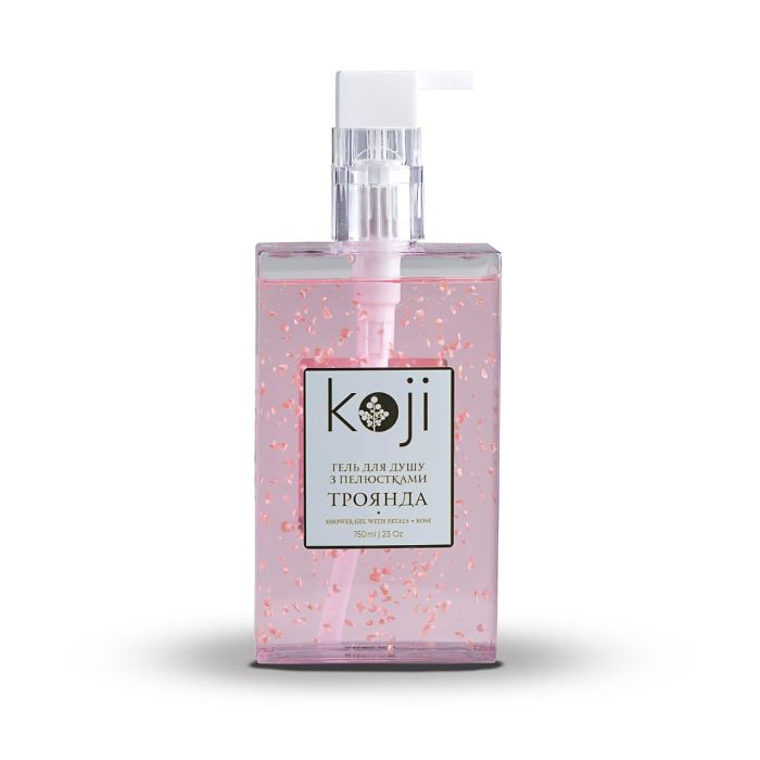 Гель для душу KOJI троянда з пелюстками 750 мл