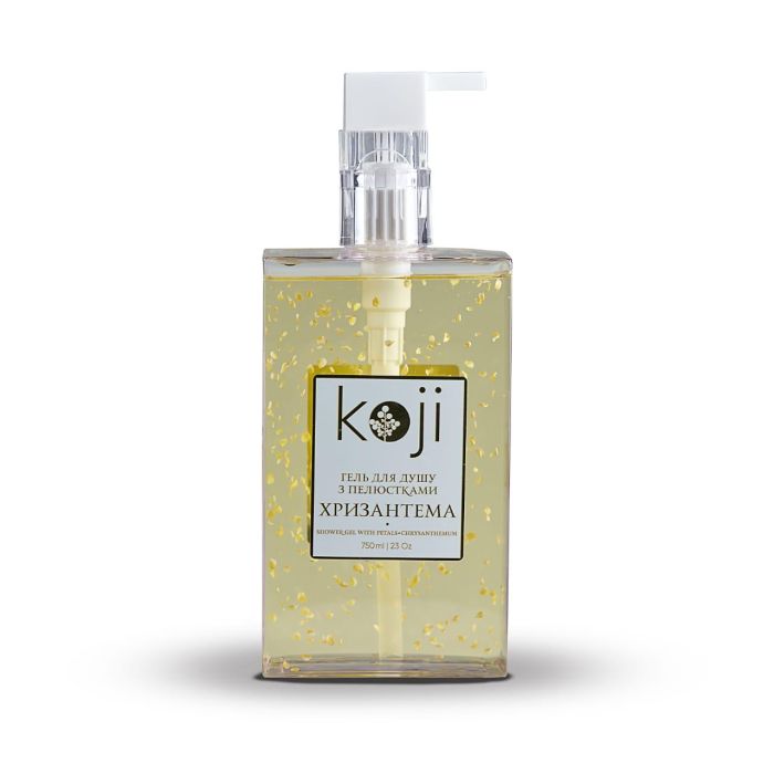 Гел для душу KOJI хризантема з пелюстками 750 мл