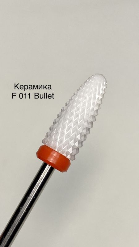 Фреза керамическая  F Flame S кукуруза с пластиковым кольцом (красная насечка)