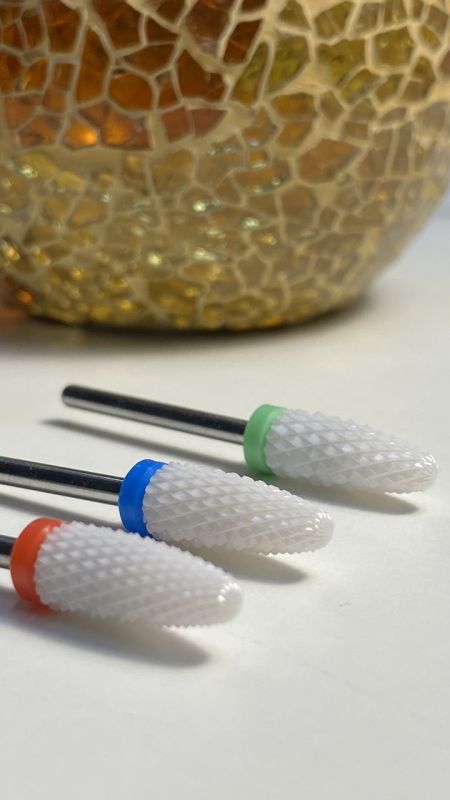 Фреза керамічна M Flame S кукурудза із пластиковим кільцем (синя насічка)