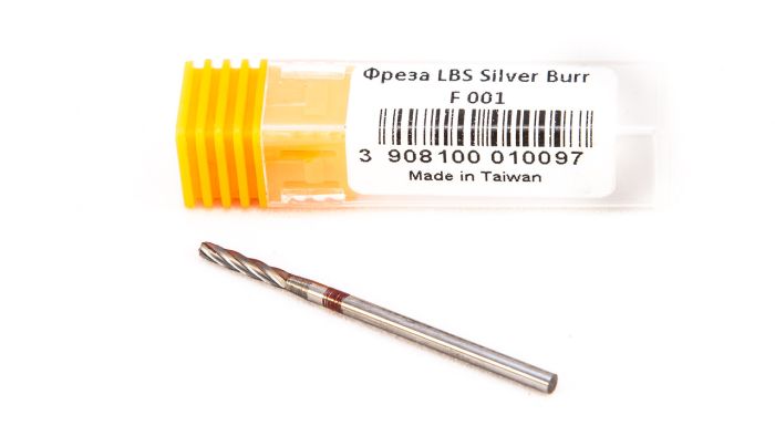 Фреза твердосплавная Silver Burr Bit F001 (красная насечка)