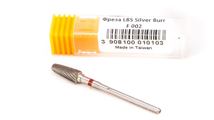 Фреза твердосплавная Silver Burr Bit F002 (красная насечка)
