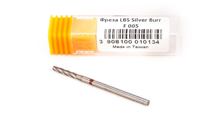 Фреза твердосплавна Silver Burr Bit F005 (червона насічка)