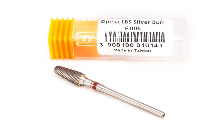Фреза твердосплавная Silver Burr Bit F006 (красная насечка)