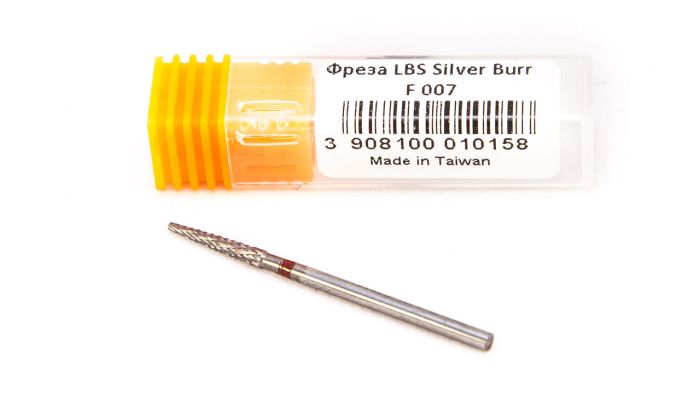 Фреза твердосплавная Silver Burr Bit F007 (красная насечка)