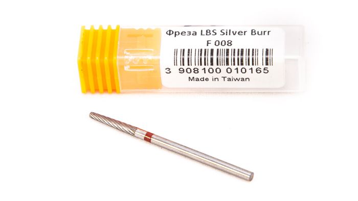 Фреза твердосплавна Silver Burr Bit F008 (червона насічка)