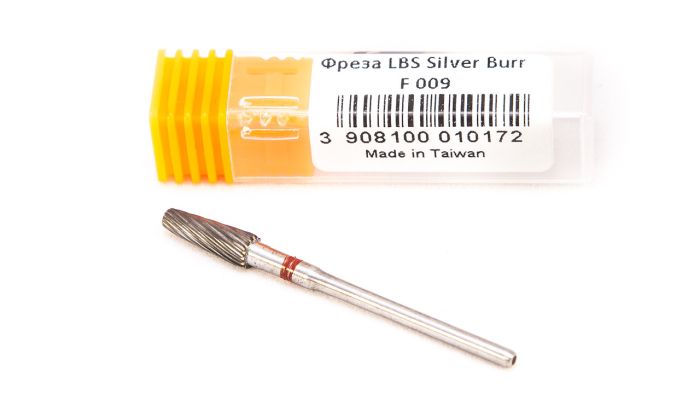 Фреза твердосплавная Silver Burr Bit F009 (красная насечка)