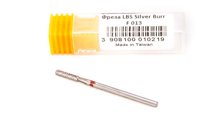 Фреза твердосплавна Silver Burr Bit F013 (червона насічка)