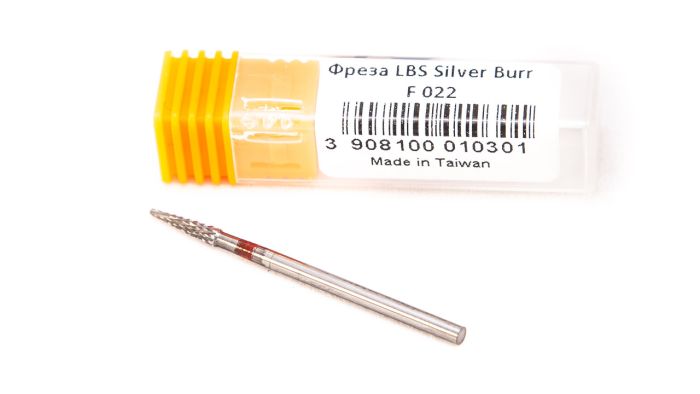 Фреза твердосплавная Silver Burr Bit F022 (красная насечка)