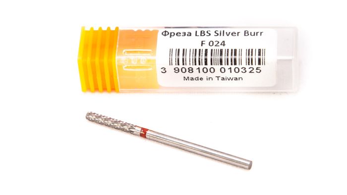 Фреза твердосплавная Silver Burr Bit F024 (красная насечка)