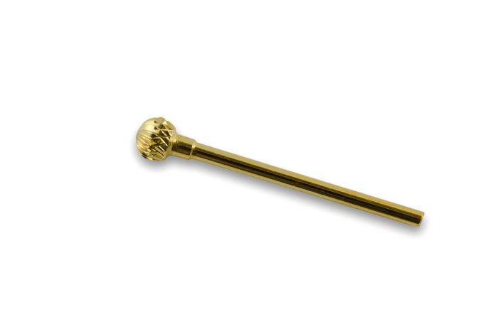 Фреза твердосплавная  золотая 1002 (черная насечка)