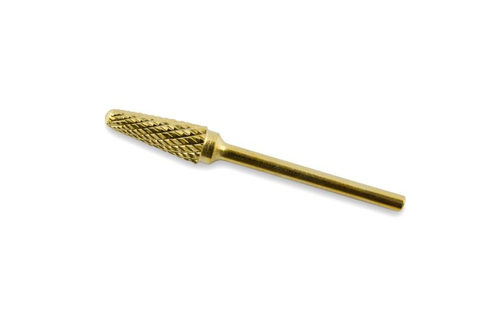 Фреза твердосплавная  золотая 1006 (зеленая насечка)