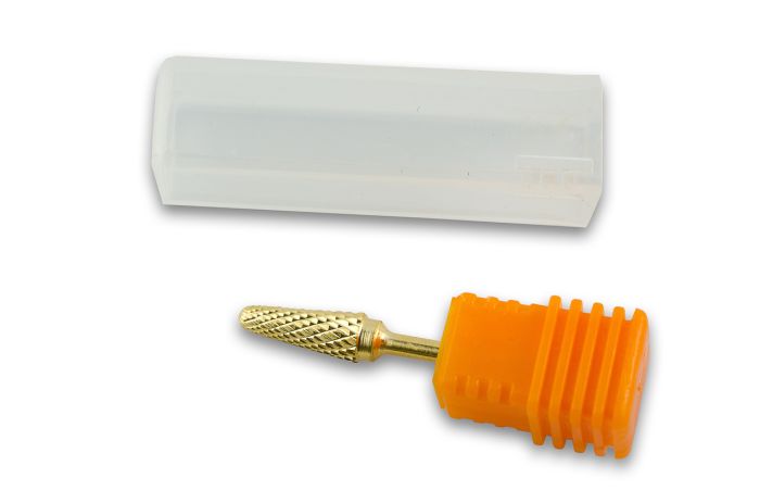 Фреза твердосплавная  золотая 1006 (зеленая насечка)