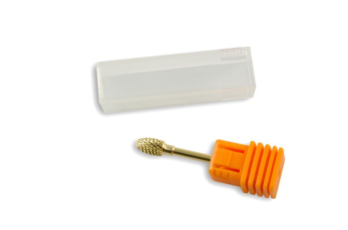 Фреза твердосплавная  золотая 1009 (синяя насечка)