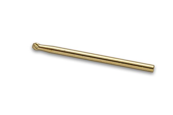 Фреза твердосплавная  золотая F Small Ball Bit (красная насечка)
