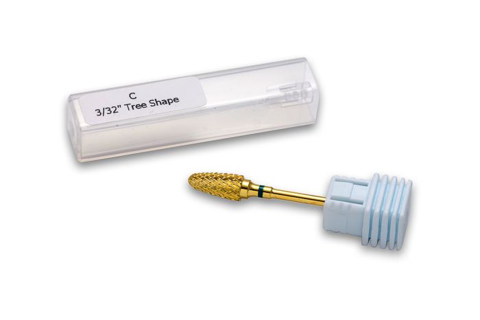 Фреза твердосплавна золота C Tree Shape (зелена насічка)