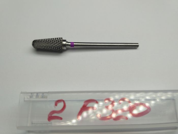 Фреза твердосплавная Carbide metallic combined notch F320 (розовая насечка)