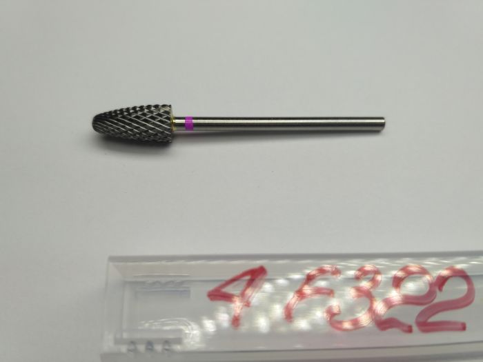 Фреза твердосплавная Carbide metallic combined notch F322 (розовая насечка)