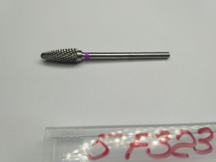 Фреза твердосплавна Carbide metallic combined notch F323 (рожева насічка)