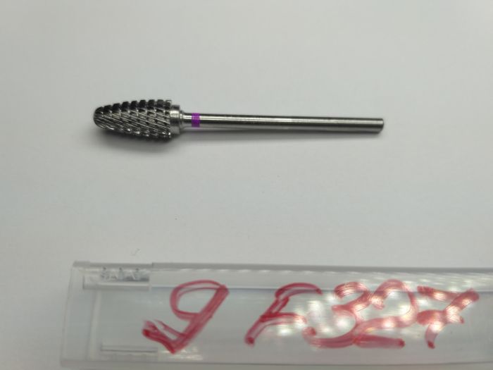 Фреза твердосплавная Carbide metallic combined notch F327 (розовая насечка)