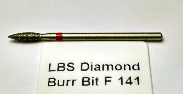 Фреза алмазна Полум'я,діаметр-2,7 мм,(червона насічка)