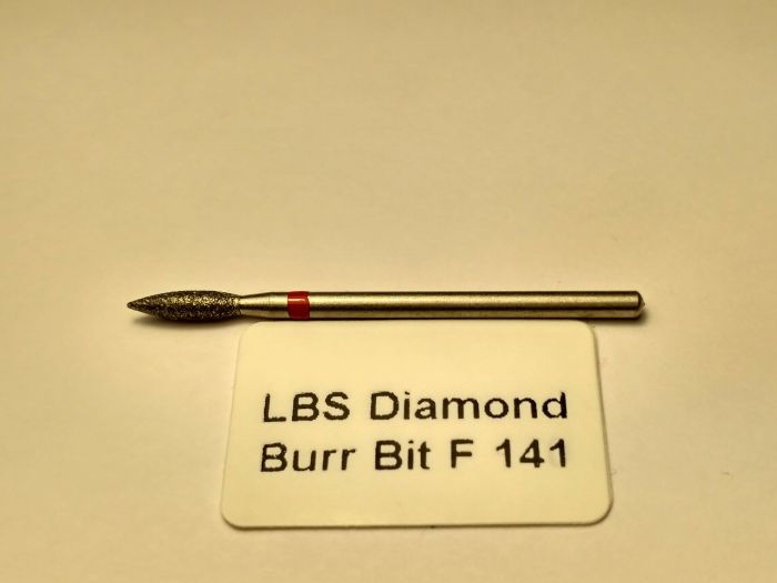 Фреза алмазна Полум'я,діаметр-2,7 мм,(червона насічка)