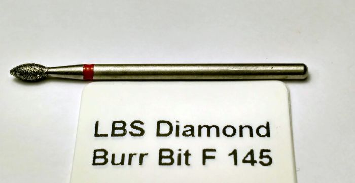 Фреза алмазна Полум'я,діаметр-2,6 мм,(червона насічка)