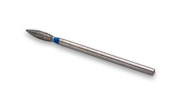 Фреза алмазна Полум'я,діаметр-2,8 мм,(синя насічка)
