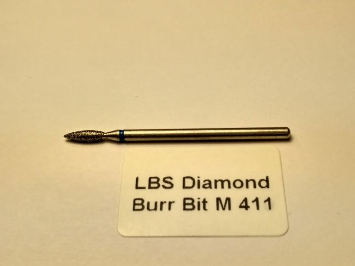 Фреза алмазна Полум'я,діаметр-2,3 мм,(синя насічка)