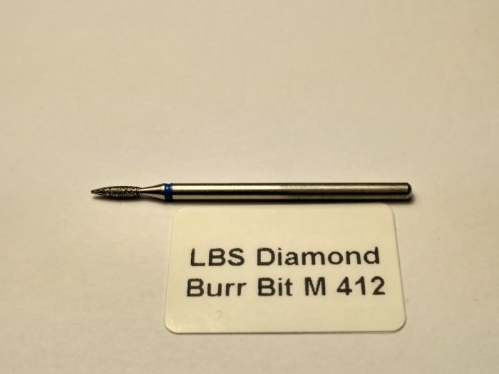 Фреза алмазна Полум'я,діаметр-1,7 мм,(синя насічка)