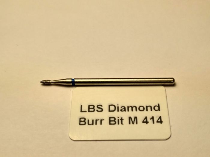 Фреза алмазна Полум'я,діаметр-1,4 мм,(синя насічка)