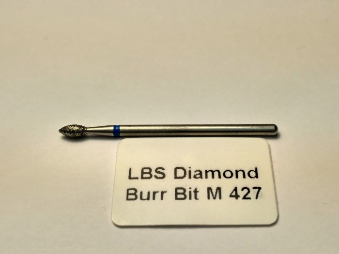 Фреза алмазна Полум'я,діаметр-2,6 мм,(синя насічка)