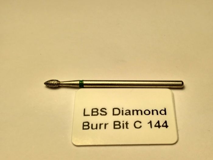Фреза алмазная Пламя,диаметр-2,7 мм,(зеленая насечка)