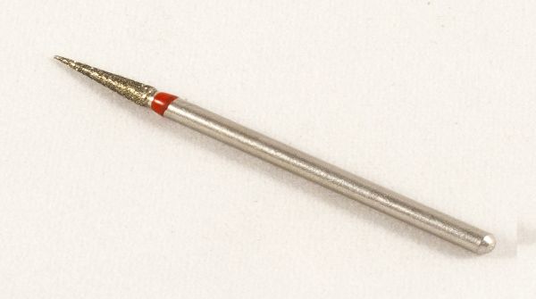 Фреза алмазная Конус,диаметр-2,3 мм,(красная насечка)