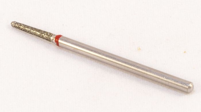 Фреза алмазная Конус,диаметр-1,9 мм,(красная насечка)