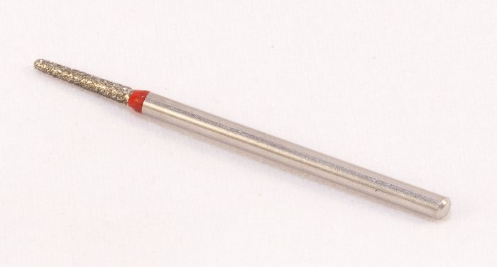 Фреза алмазная Конус,диаметр-1,9 мм,(красная насечка)