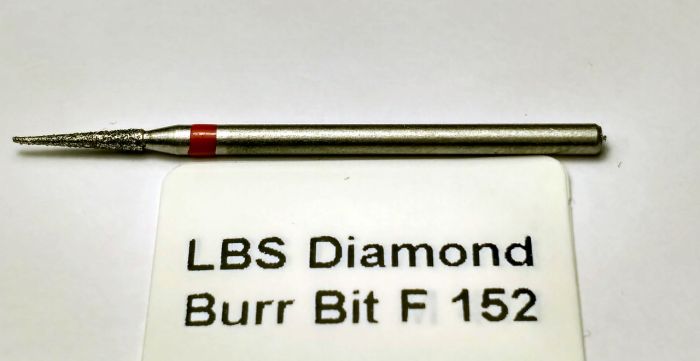 Фреза алмазна Конус, діаметр-1,9 мм, (червона насічка)