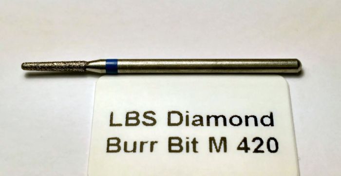 Фреза алмазна Конус, діаметр-1,9 мм, (синя насічка)