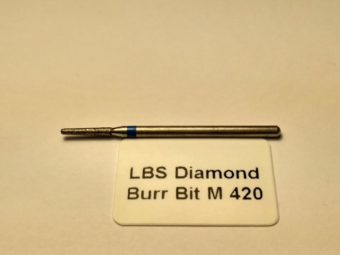 Фреза алмазна Конус, діаметр-1,9 мм, (синя насічка)