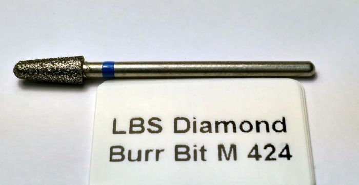 Фреза алмазна Конус, діаметр-4,3 мм, (синя насічка)