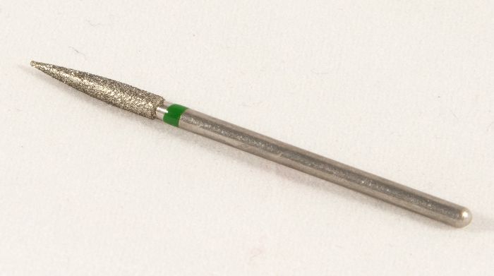 Фреза алмазная Конус,диаметр-2,8 мм,(зеленая насечка)