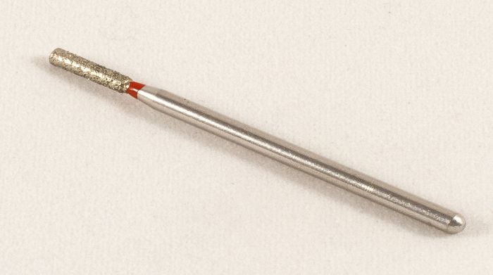 Фреза алмазна Циліндр, діаметр-1,9 мм, (червона насічка)