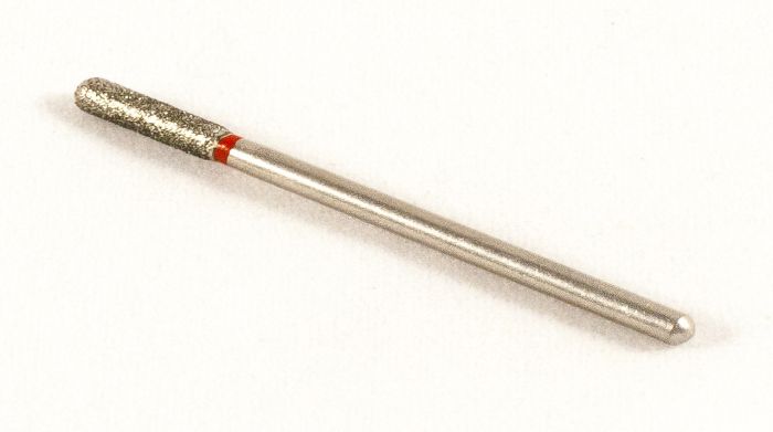 Фреза алмазная Цилиндр,диаметр-2,8 мм,(красная насечка)