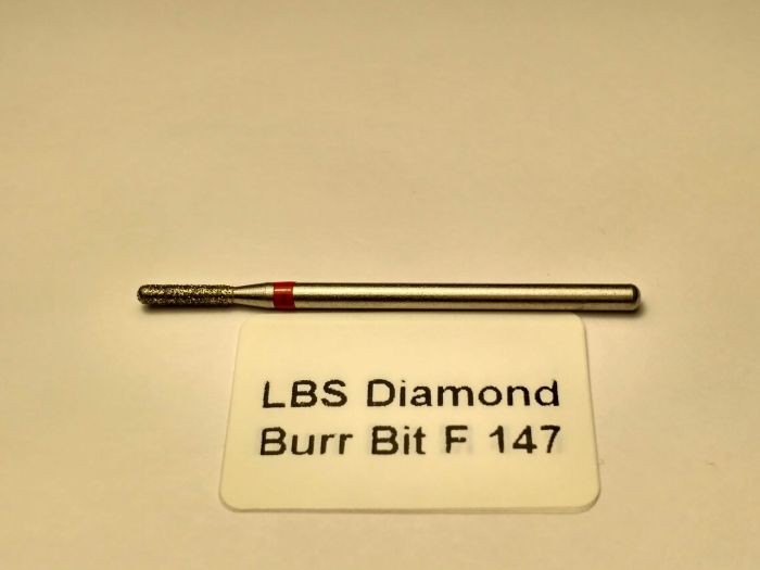 Фреза алмазна Циліндр, діаметр-1,9 мм, (червона насічка)