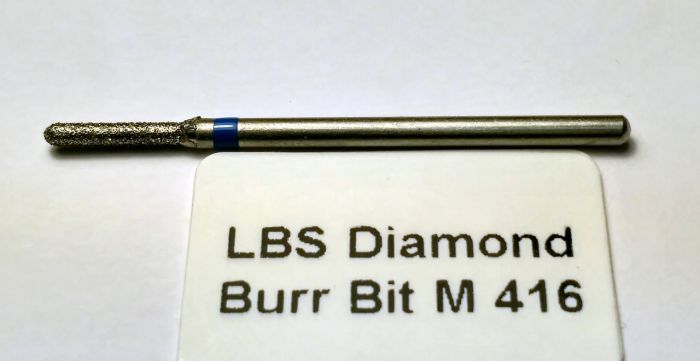 Фреза алмазна Циліндр, діаметр-1,9 мм, (синя насічка)