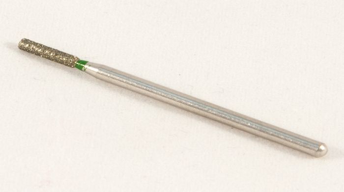 Фреза алмазна Циліндр, діаметр-1,8 мм, (зелена насічка)