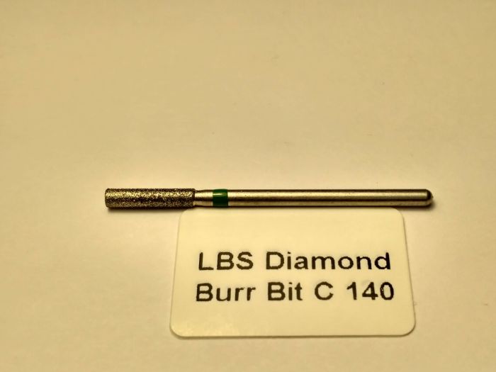 Фреза алмазная  Цилиндр ,диаметр-2,7 мм,(зеленая насечка)