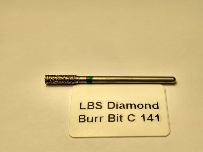 Фреза алмазна Циліндр, діаметр-3,2 мм, (зелена насічка)