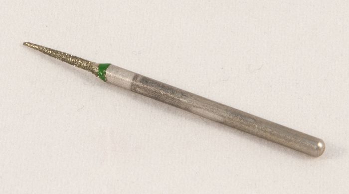Фреза алмазна Голка, діаметр-1,4 мм, (зелена насічка)