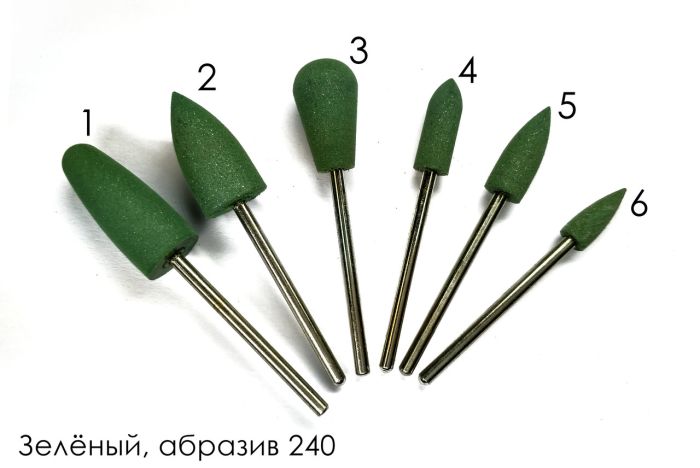 Фреза силиконовая  N 2 Зеленая Green